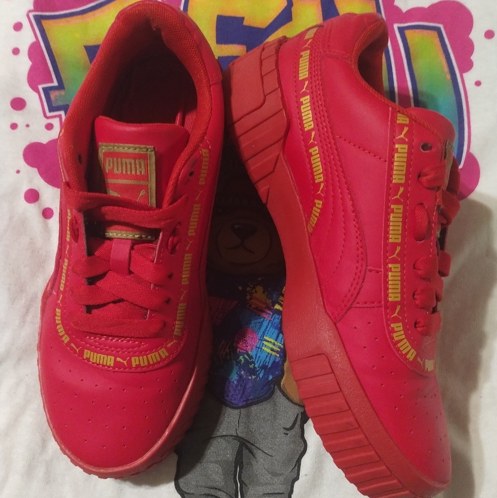 Puma Cali Taping Jr "Red/Gold"